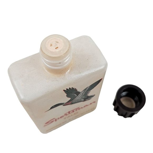 Vintage Sportsman Talc 2.5 Oz Health Beauty Glass Bottle - Picture 7 of 7